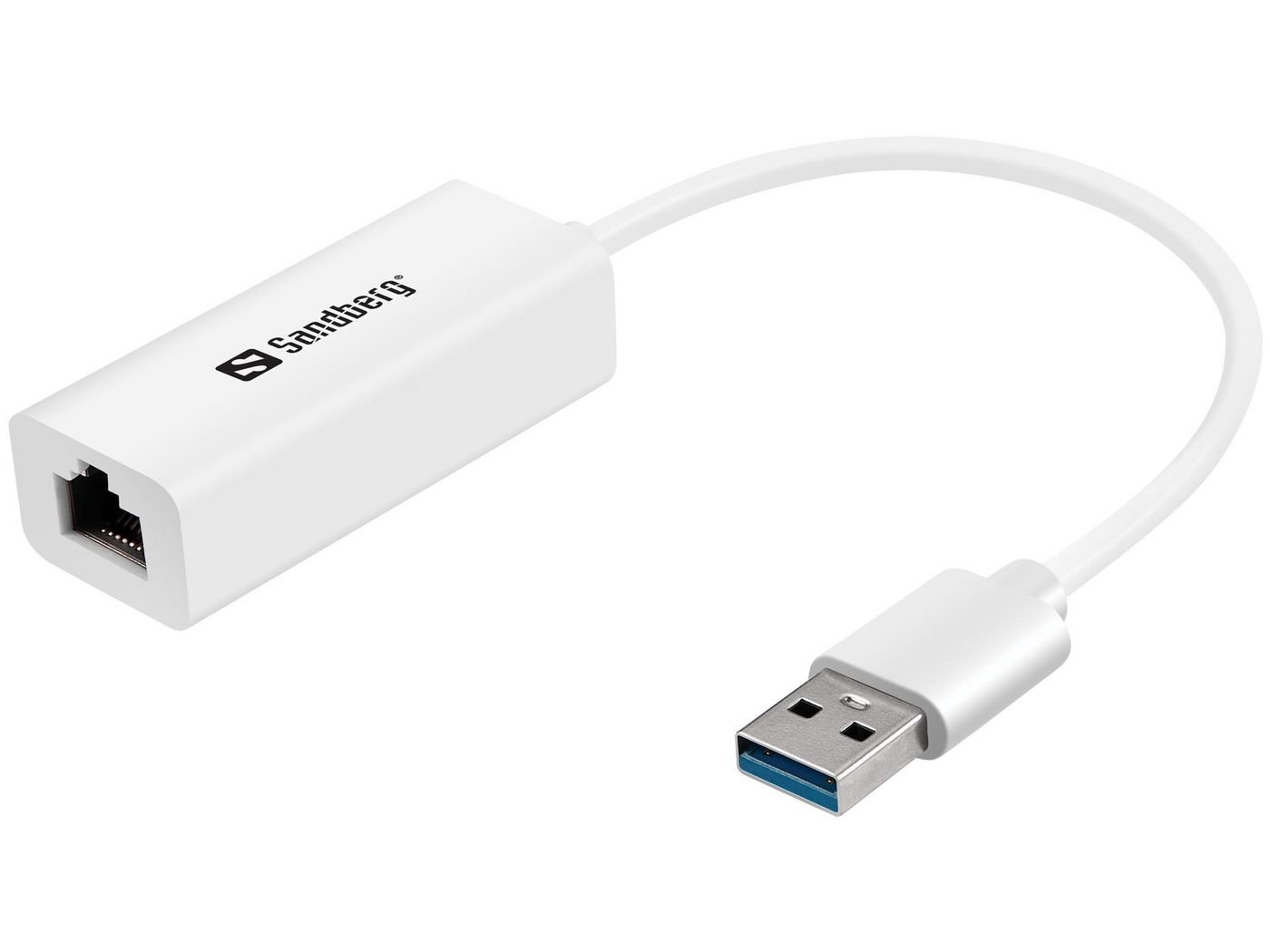 Img_34742963.jpg USB3.0 Gigabit Network Adapter USB3.0 Gigabit Network Adapter, USB-A, RJ-45, Male/Female, White - Image 1