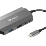 USB-C 6in1 Travel Dock USB-C 6-in1 Travel Dock,  Wired, USB 3.0 (3.1 Gen 1) Type-C, 100 W, 10,100,1000 Mbit/s, Grey, MMC,MicroSD