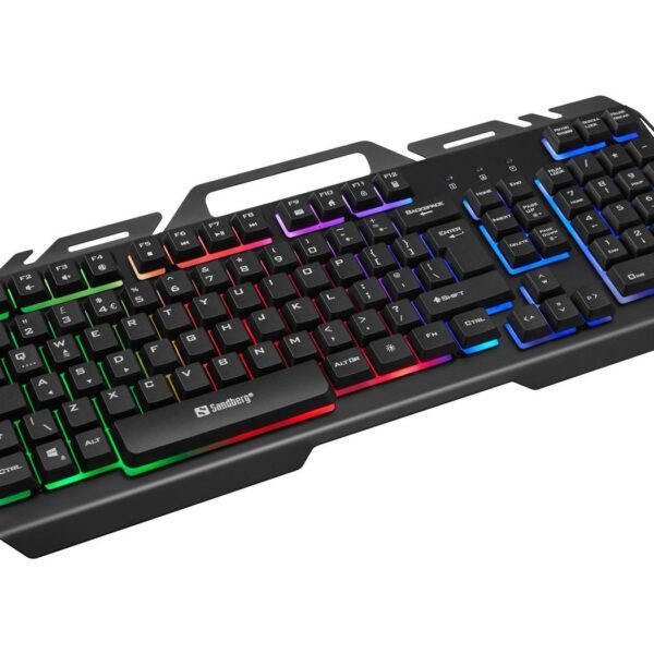 IronStorm Keyboard BE IronStorm Keyboard BE,  Full-size (100%), USB, Membrane, AZERTY, RGB LED, Black