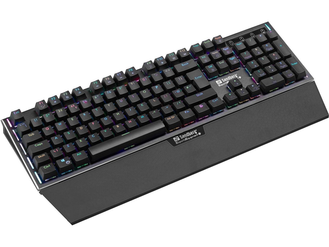 Img_34742984.jpg FireStorm Mech Keyboard BE FireStorm Mech Keyboard BE, Full-size (100%), USB, Mechanical, AZERTY, RGB LED, Black - Image 1