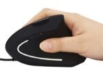 Wired Vertical Mouse Wired Vertical Mouse,  Right-hand, Vertical design, Optical, USB Type-A, 2400 DPI, Black - Image 4