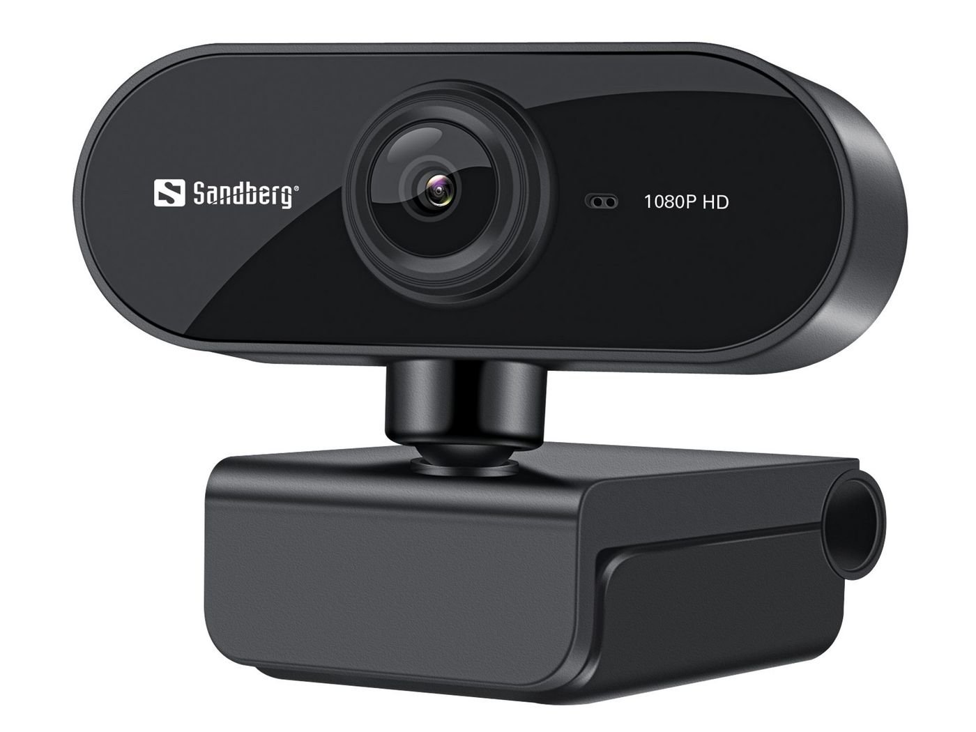 Img_34743085.jpg USB Webcam Flex 1080P HD USB Webcam Flex 1080P HD, 2 MP, 1920 x 1080 pixels, 30 fps, USB, Black, Clip/Stand - Image 1