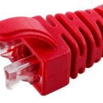 Strain Relief Boot Cat5e,  Cat6, Cat6A cables upto 6.5MM  Red, 100pcs