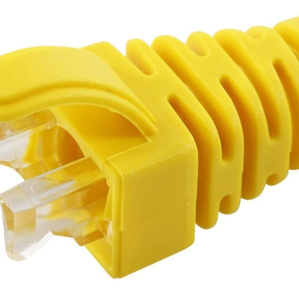 Strain Relief Boot Cat5e,  Cat6, Cat6A cables upto 6.5MM  Yellow, 100pcs