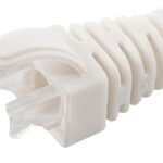 Strain Relief Boot Cat5e,  Cat6, Cat6A cables upto 6.5MM  White, 100pcs