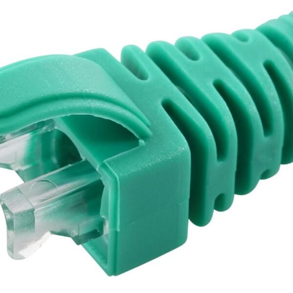 Strain Relief Boot Cat5e,  Cat6, Cat6A cables upto 6.5MM  Green, 100pcs