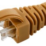 Strain Relief Boot Cat5e,  Cat6, Cat6A cables upto 6.5MM  Orange, 100pcs