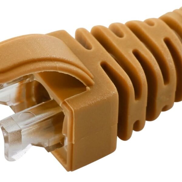 Strain Relief Boot Cat5e,  Cat6, Cat6A cables upto 6.5MM  Orange, 100pcs