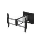 Icon 3D Large, Wall Bracket,  Display Size Max. 80", Max.  40kg, VESA 100x200 - 600x400, Swivel: -90?/+-90?, Tilt: +7?/-2?, Alu/Black