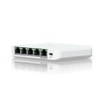 Compact, 5-port 2.5G switch  that can be powered with PoE  or a USB-C adapter.