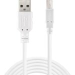 USB 2.0 A-B Cable 1.8 m USB 2.0 A-B male 1.8 m, 1.8  m, USB A, USB B, USB 2.0, Male/Male, White