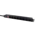 Lanview LVR-2MSCH-SCH-C13-8 power distribution unit (PDU) 8 AC outlet(s) 1U Black
