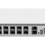 Cloud Router Switch  518-16XS-2XQ-RM with QCA9531  750 MHz CPU, 64 MB RAM, 98DX8525 switch chip, 2 x 100G QSFP28 ports, 16x 25G