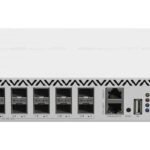 Cloud Router Switch  518-16XS-2XQ-RM with QCA9531  750 MHz CPU, 64 MB RAM, 98DX8525 switch chip, 2 x 100G QSFP28 ports, 16x 25G