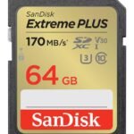 EXTREME PLUS 64GB SDXC MEMORY  CARD 170MB/S 80MB/S UHS-I CL.  10
