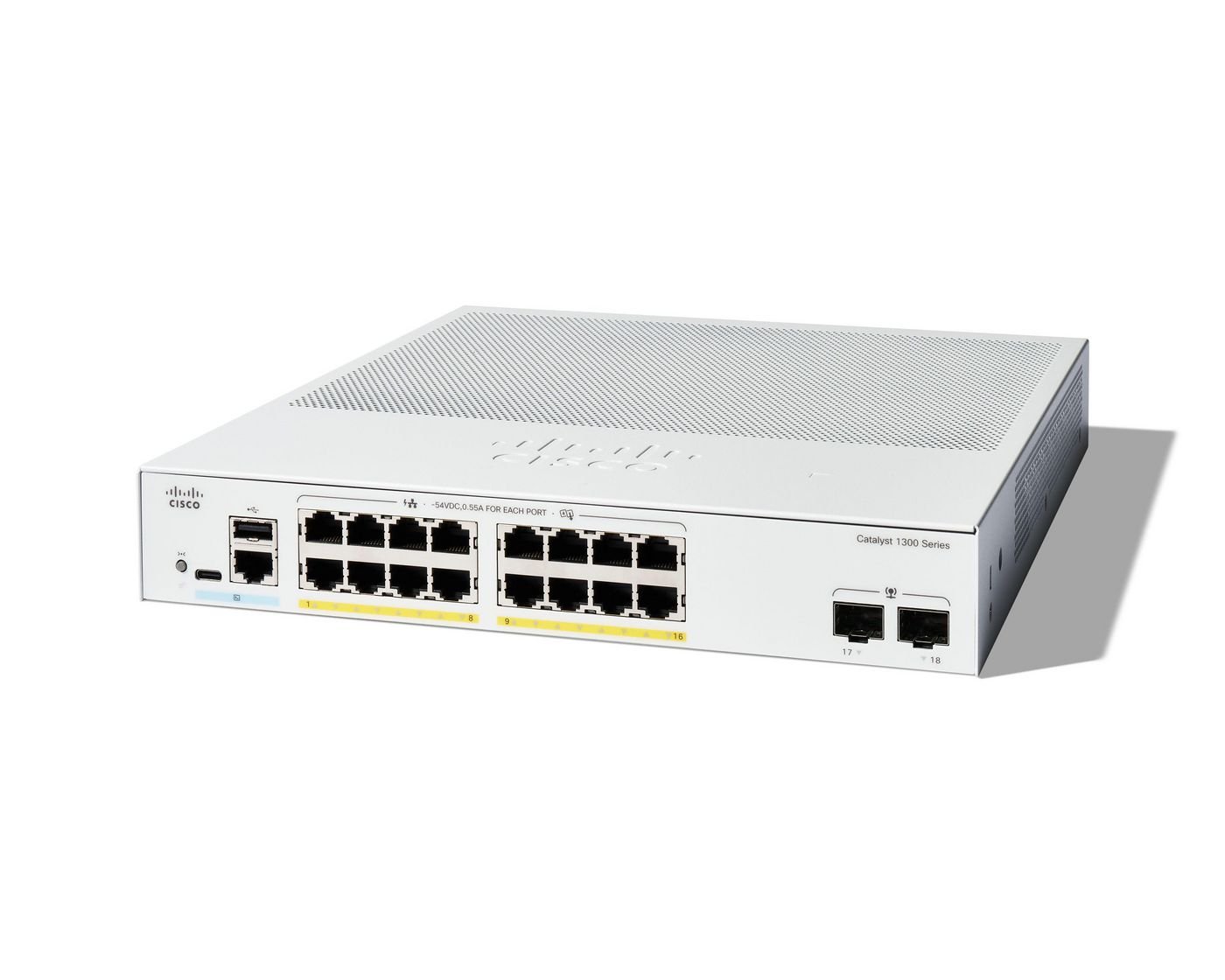 Img_34791827.jpg 16Fp-2G Managed Switch, 16 Port Ge, Full Poe, 2X1Ge Sfp, Limited Lifetime Protection (C1300-16Fp-2G) - Image 1