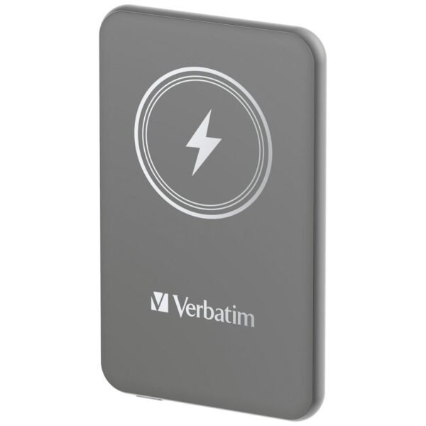 Charge ?N? Go Magnetic  Wireless Power Bank 5000 Grey