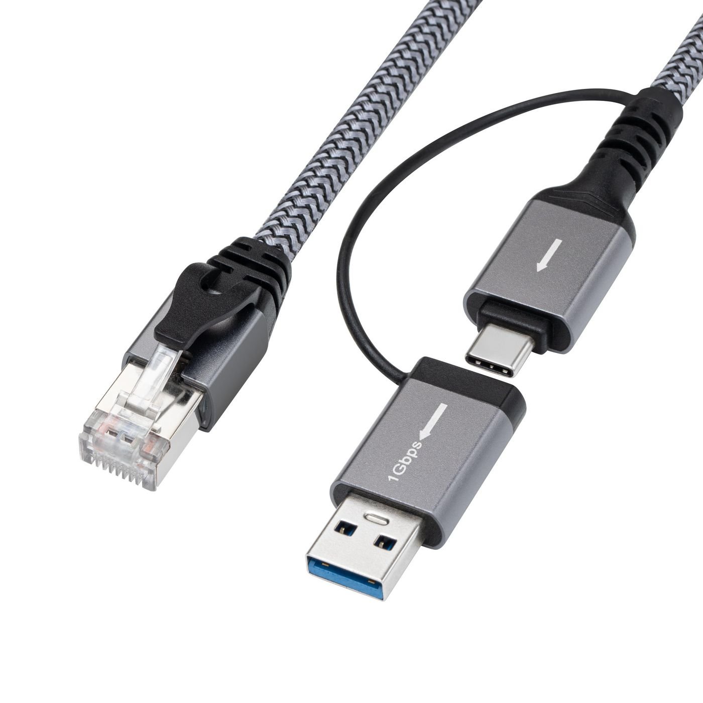 Img_34819695.jpg CAT6 FTP to USB A-C adapter cable, 10 meter - Image 1