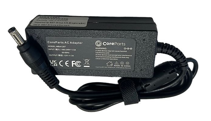Img_34823330.jpg Power Adapter 36W 12V 3A Plug:5.5*2.5 Including EU Power Cord 36W 12V 3A Plug:5.5*2.5 Including EU Power Cord - Image 1