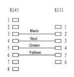 RJ11-RJ45 3M M/M Black 6P/4C-8P/4C - Image 2