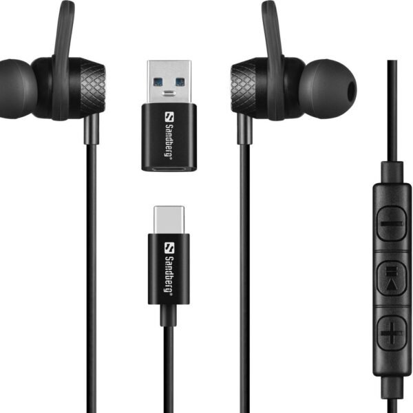 USB-C/A In-Earset with  Line-Mic
