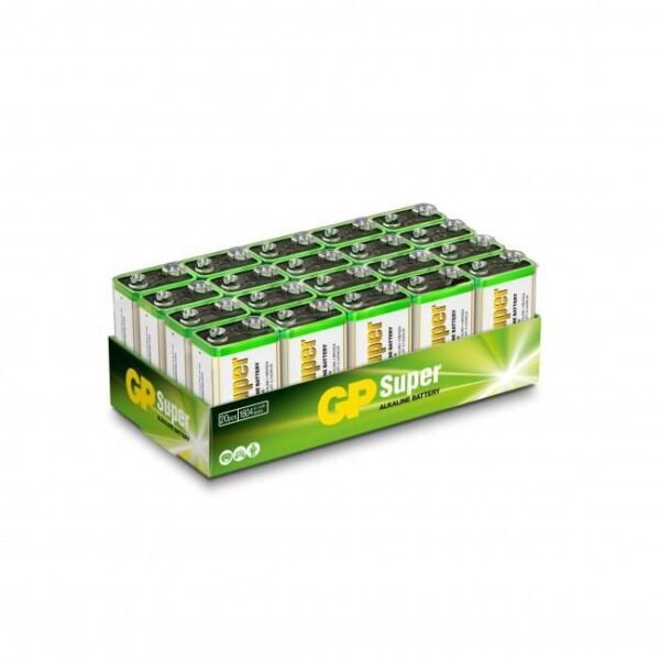 Super Alkaline battery 6LF22  / 9V  20-pack