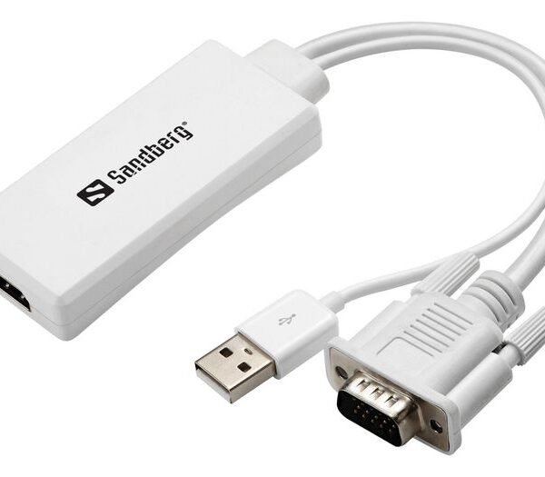 VGA+Audio to HDMI Converter VGA+Audio to HDMI Converter,  HDMI, VGA (D-Sub) + USB, Female, Male, 1920 x 1080 pixels, 640 x 480 (VGA),800