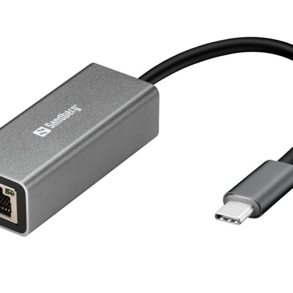 USB-C Gigabit Network Adapter USB-C Gigabit Network  Adapter, Wired, USB Type-C, USB, 5000 Mbit/s, Aluminium, White