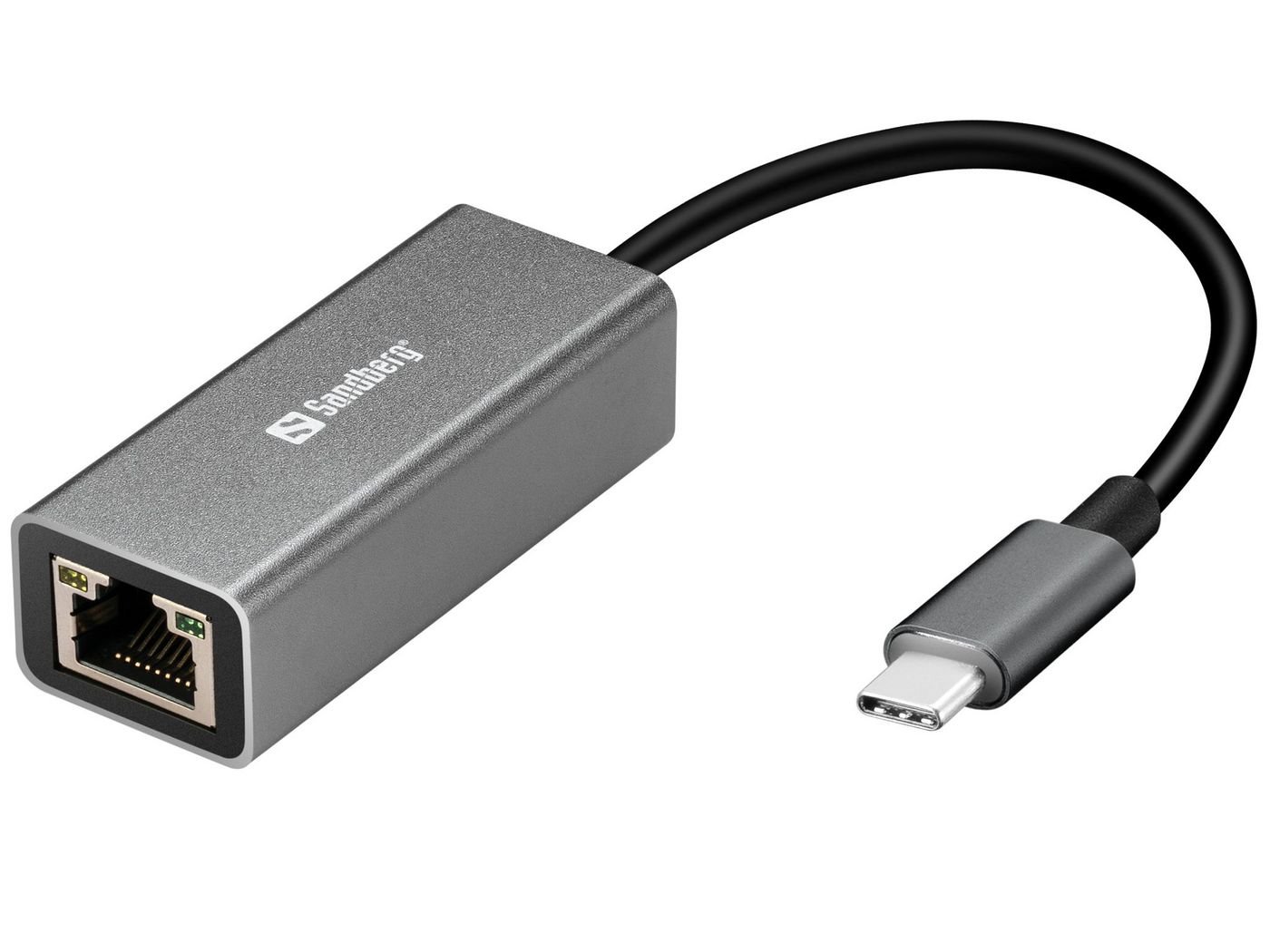 Img_34833201.jpg USB-C Gigabit Network Adapter USB-C Gigabit Network Adapter, Wired, USB Type-C, USB, 5000 Mbit/s, Aluminium, White - Image 1