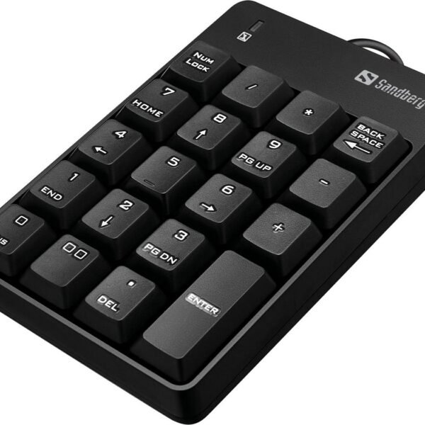 USB Wired Numeric Keypad USB Wired Numeric Keypad,  USB, Notebook/PC, Membrane, Tactile, 3 million characters, Black