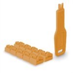 RJ45 Port Locks Orange, 10x +  1 Key