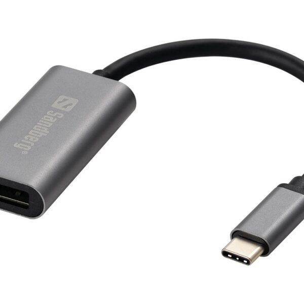USB-C to DisplayPort Link USB-C to DisplayPort Link,  USB Type-C, DisplayPort, Male, Female, Grey, Windows 10,Windows 7,Windows 8