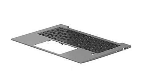 Img_34887610.jpg Top cover with keyboard for HP laptops, Danish/Finnish/Norwegian layout - Image 1