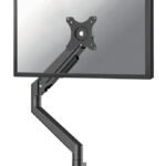 DS70-250BL1, Single Monitor  Arm, 17-35", 1-9 kg (curved 8  kg), Gas Spring, 180?-Stop, Topfix, Easy Install-model - Black