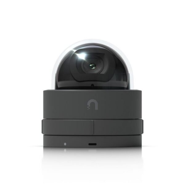Ultra-compact and  tamper-resistant 2K HD PoE  camera with night vision designed for low-profile indoor security. Black