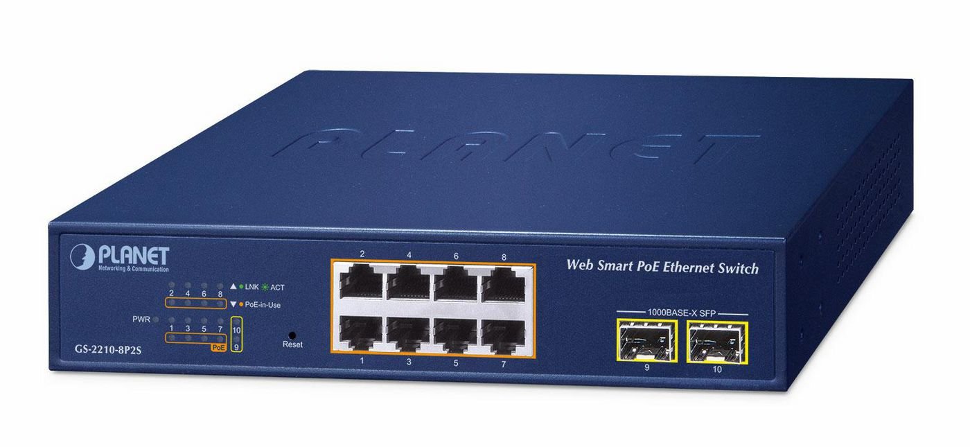 Img_34937069.jpg 8-Port 10/100/1000T 802.3at PoE + 2-Port 1000X SFP Web Smart Ethernet Switch - Image 1