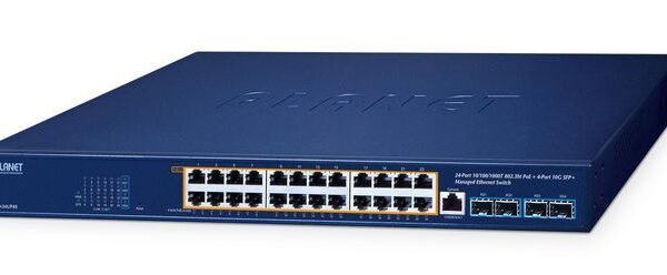 24-Port 10/100/1000T 802.3bt  PoE + 4-Port 10G SFP+ Managed  Ethernet Switch