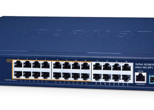 IPv6/IPv4, 16-Port  10/100/1000T 95W 802.3bt PoE  + 8-Port 10/100/1000T + 4-Port 10G SFP+ Managed Switch