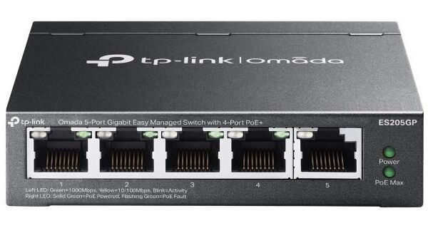 ES205GP New Omada 5-Port  Gigabit Easy Managed Switch  with 4-Port PoE+