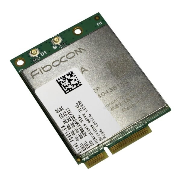 3G/4G/LTE miniPCi-e card with  2 x u.FL connectors for  International bands 1/3/5/7/8/20/28/38/40/41, CAT6