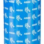 Resin Ribbon, 80mmx450m, 4800  Standard, 25mm core, 12/box  thermal transfer, 12 pcs/box Zebra ZipShip 4800