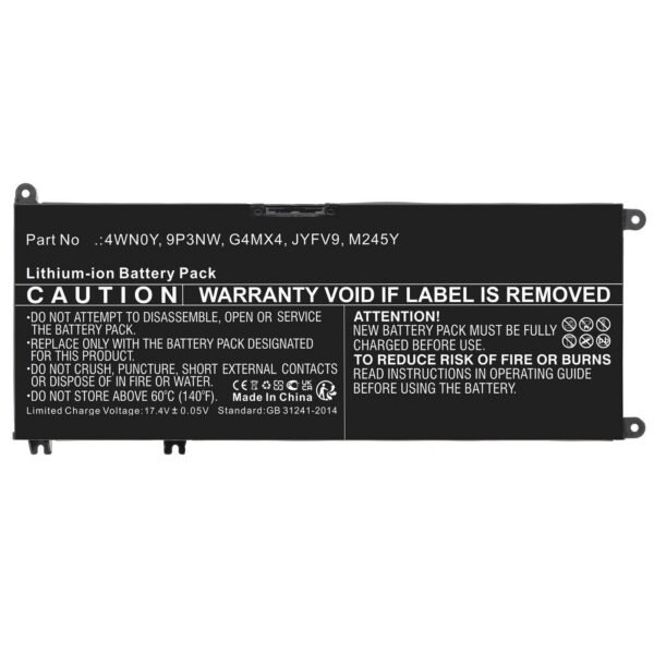Battery 56.00Wh 15.2V 3685mAh  for DELL Computer