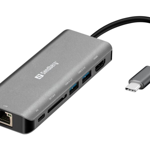 USB-C Dock HDMI+LAN+SD+USB100W USB-C Dock  HDMI+LAN+SD+USB,61W, USB 3.2 Gen 1 (3.1 Gen 1) Type-C, HDMI, RJ-45, USB 3.2 Gen