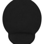Wrist-Rest Mouse Pad, Black Gel-like Foam