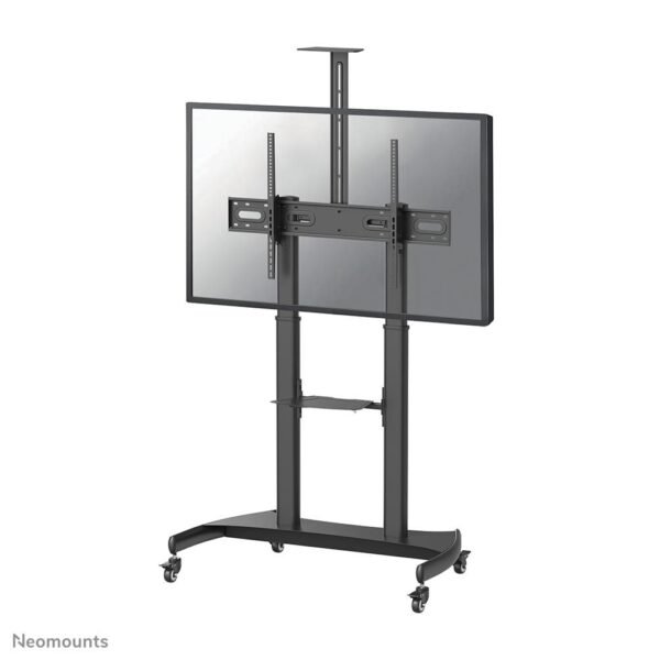 PLASMA-M1950E, Display  Trolley, 60-100", Max 100 kg,  Manual H:134-166 cm, VESA 200x200-1000x600, Incl. cam/hardware shelf - Black
