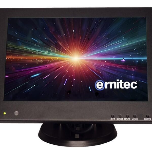 10" Surveillance monitor for  24/7 Use, 1080P Resolution 2  x HDMI 2.0, 1 x VGA, 1 x BNC inputs. 1 x BNC output, 2 x Speakers, PSU.
