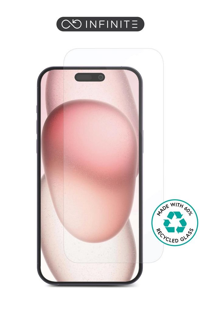 Img_35051141-1 INFINITE (GRS) iPhone 16 Plus/15 Plus Screen Protector. Clear Tempered Glass. Titan Shield. 50 pcs BULK pack - Image 1