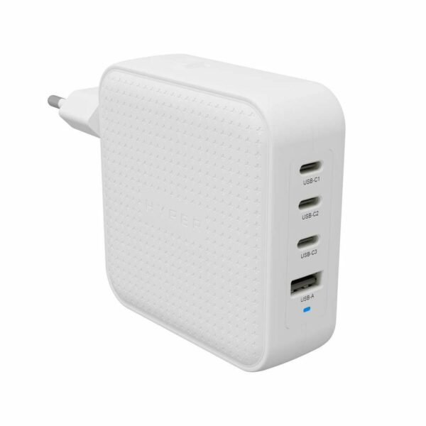 HyperJuice 100W USB-C GaN  Travel Charger (3C+1A) -  White