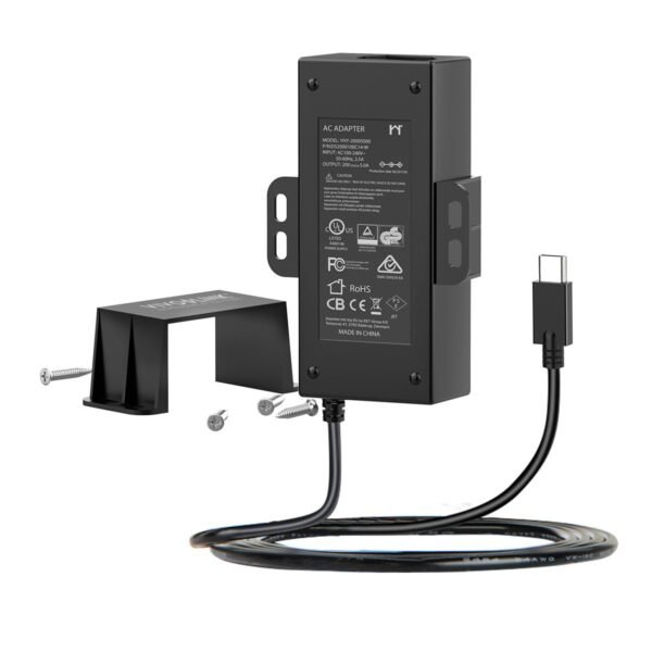 100W USB-C PD Charger inc. EU  and UK power cable