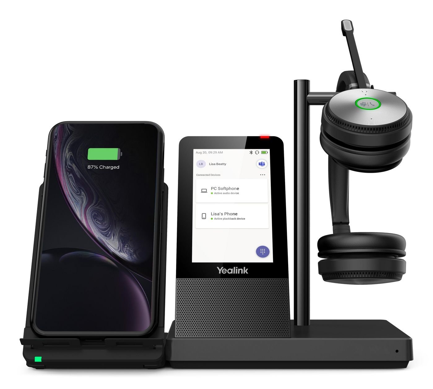 Img_35091119.jpg WH66 DECT Wireless Headset Dual Teams WH66 DECT Wireless Headset DUAL TEAMS, Personal audio conferencing system, Black, Status, CE, FC, - Image 1